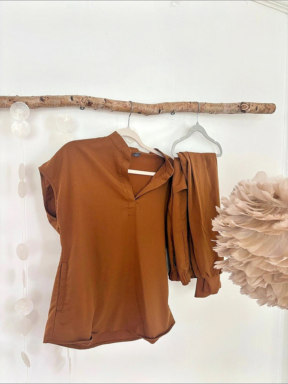 Brown Scrub Set